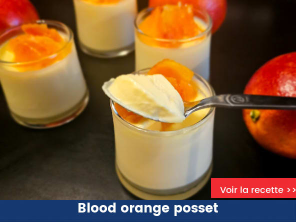 Blood orange posset